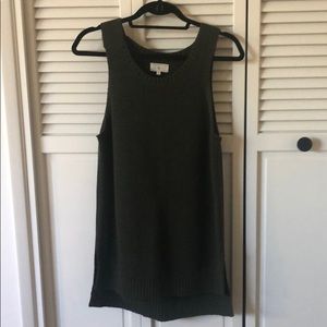 Lou and Grey olive tank knit sweater